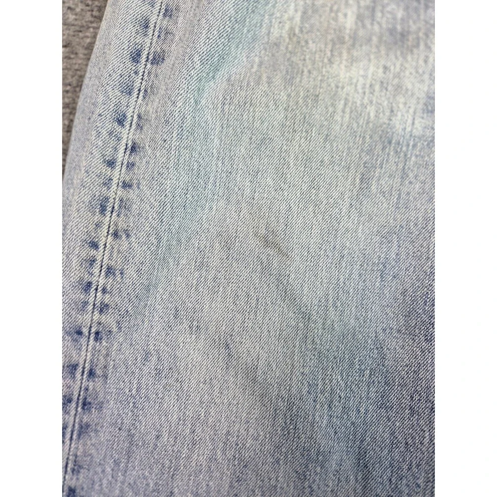 Vintage Levi's 501 Jeans Mens 37x29 Light Wash Blue Button Fly Straight Leg